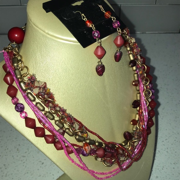 Chico’s Necklace Earring set - Picture 3 of 6